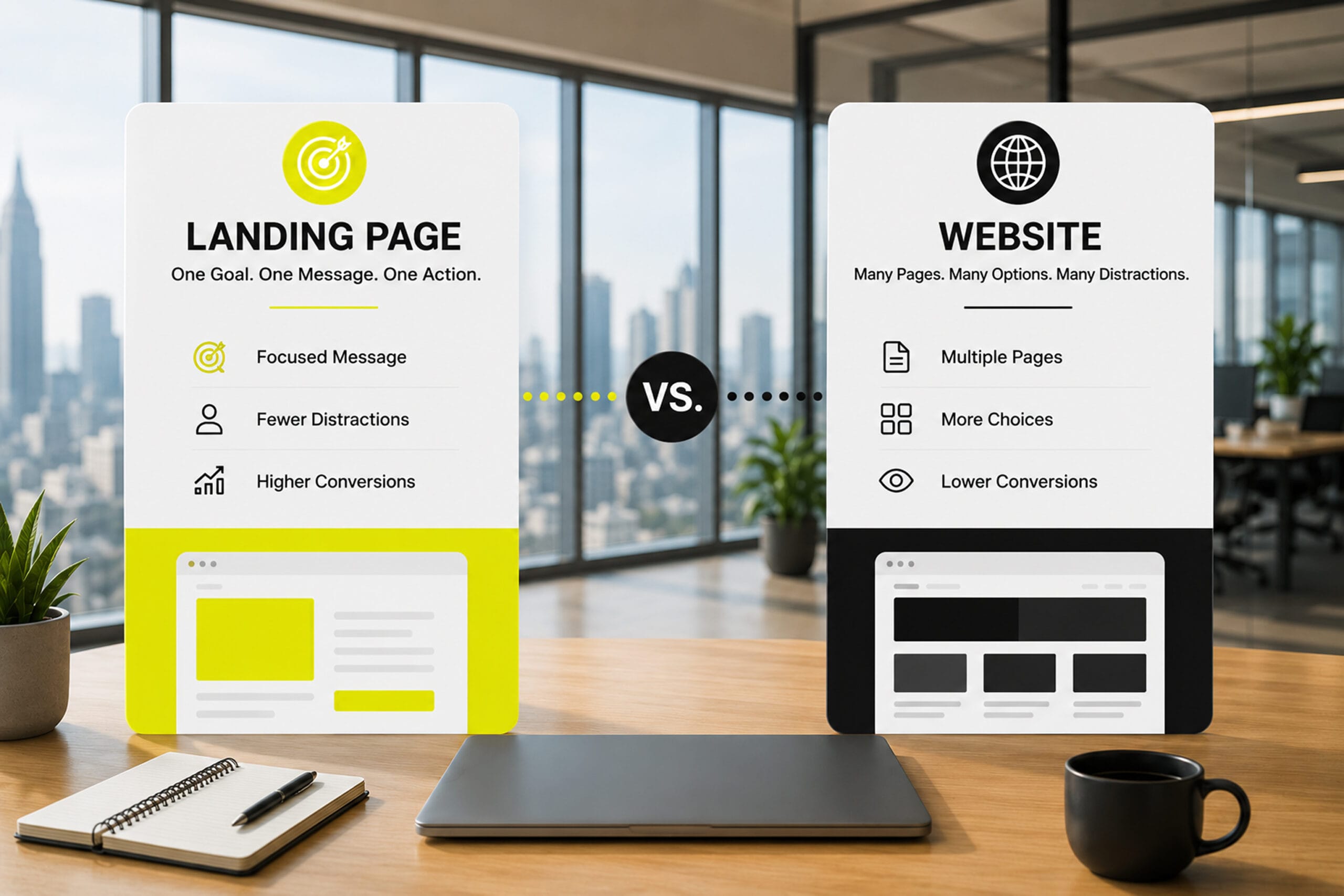 Landing Page vs. Website What Does Your Business Actually Need